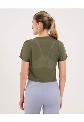 Camiseta Para Mujer Manga Sisa Cuello Redondo Color Verde Marca Ostu #40092549