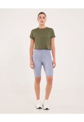 Camiseta Para Mujer Manga Sisa Cuello Redondo Color Verde Marca Ostu #40092549