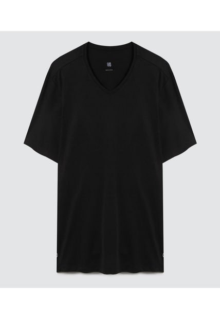 Camiseta Para Hombre Manga Corta Color Negro Marca Ostu #60091293