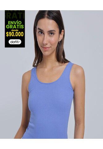 Camiseta Para Mujer Manga Sisa Color Celeste Marca Ostu #40092156 Ostu