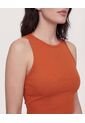 Top  Para Mujer Cuello Redondo Color Terracota Marca Ostu #40228217 de Ostu