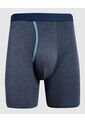 Boxer Para Hombre Bragueta Medio Algodón Color Azul  Marca Ostu #60000447 de Ostu