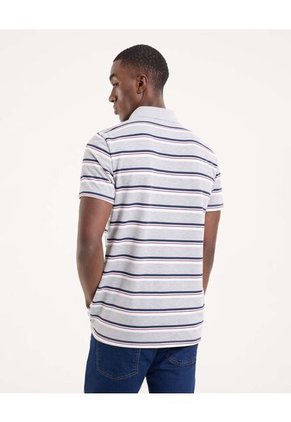 Polo Para Hombre Cuello Tejido Con Bolsillo Color Gris Marca Ostu #60110800