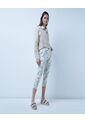 Pantalon Para Mujer Capri Color Verde  Marca Ostu #40070563 de Ostu