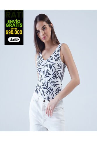 Body Para Mujer Manga Sisa Color Azul  Marca Ostu #40200081 Ostu