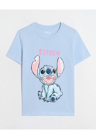 Camiseta  Para Mujer Manga Corta Cuello Redondo Color Celeste Marca Ostu #40092756 Ostu