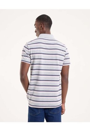 Polo Para Hombre Cuello Tejido Con Bolsillo Color Gris Marca Ostu #60110800