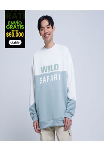 Buzo Para Hombre Cuello Redondo Color Blanco Marca Ostu #60060349 Ostu