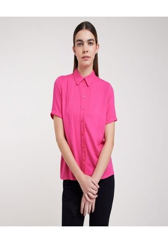 Blusa Para Mujer Manga Corta Color Rosado  Marca Ostu #40120721 Ostu