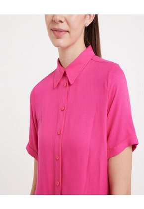Blusa Para Mujer Manga Corta Color Rosado  Marca Ostu #40120721