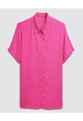 Blusa Para Mujer Manga Corta Color Rosado  Marca Ostu #40120721