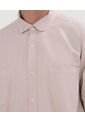 Camisa Para Hombre Manga Larga Con Bolsillo Color Beige Marca Ostu #60010680 de Ostu