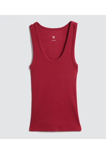Camiseta Para Mujer Manga Sisa Color Vino Marca Ostu #40091991