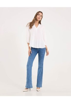 Jean Para Mujer Jeggings Flare Color Azul Marca Ostu #40160576