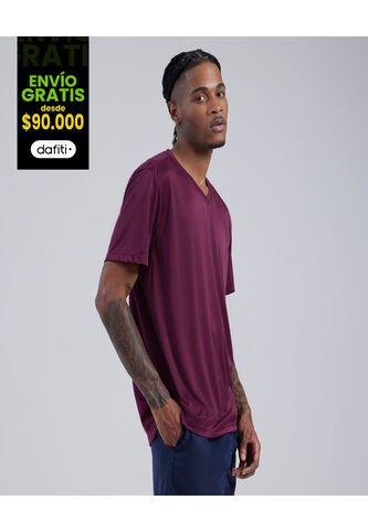 Camiseta Para Hombre Manga Corta Color Vino Marca Ostu #60091065 Ostu