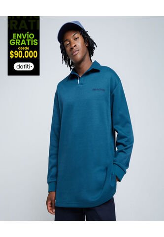 Buzo Para Hombre Cuello Camisero Color Azul  Marca Ostu #60060370 Ostu