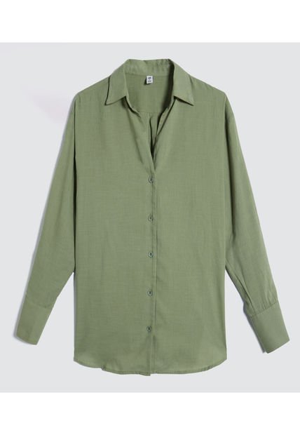 Blusa Para Mujer Manga Larga Color Verde  Marca Ostu #40120955