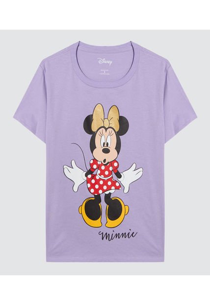 Camiseta Para Mujer Manga Corta Color Morado Marca Ostu #40091906