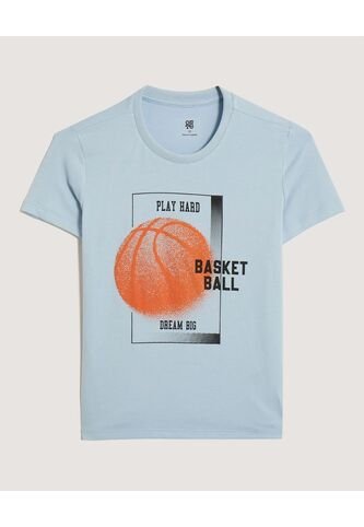 Camiseta Infantil Niño Manga Corta Cuello Redondo Color Azul Marca Ostu #80090313 Ostu