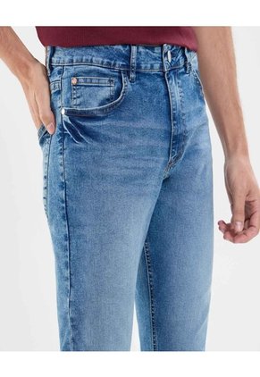 Jean Para Hombre Slim Color Azul Marca Ostu #60160429