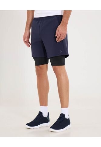 Bermuda  Para Hombre Deportiva Corto Color Azul Marca Ostu #60100481 Ostu