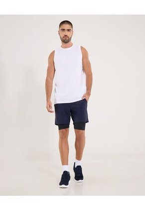 Bermuda  Para Hombre Deportiva Corto Color Azul Marca Ostu #60100481