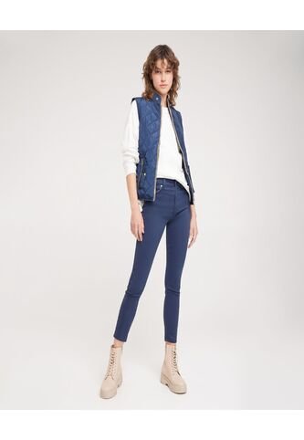 Pantalon Para Mujer 5 Bolsillos Color Azul Oscuro Marca Ostu #40070311 Ostu