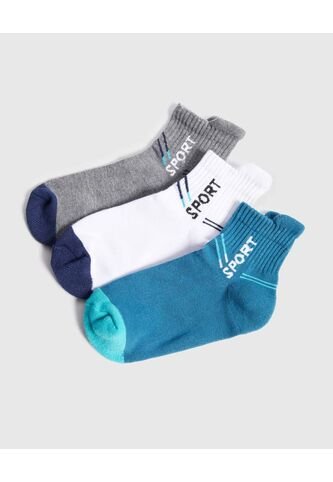 Medias Infantil Niño Tobillera Color Negro Marca Ostu #80980149 Ostu