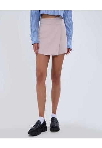 Falda Para Mujer Corto Color Beige Marca Ostu #40140144 Ostu