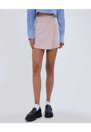 Falda Para Mujer Corto Color Beige Marca Ostu #40140144