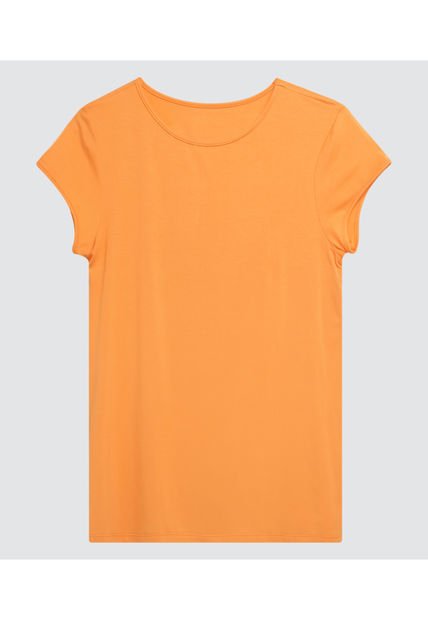 Camiseta Para Mujer Manga Corta Color Naranja Marca Ostu #40090612