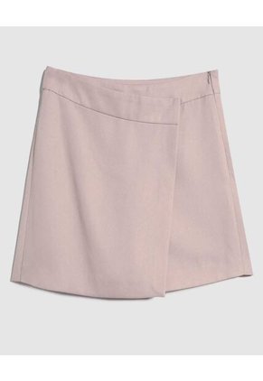 Falda Para Mujer Corto Color Beige Marca Ostu #40140144