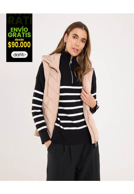 Chaleco Para Mujer  Color Café  Marca Ostu #40250012