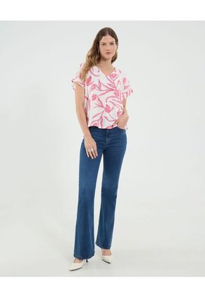 Jean Para Mujer Flare Color Azul Marca Ostu #40160574