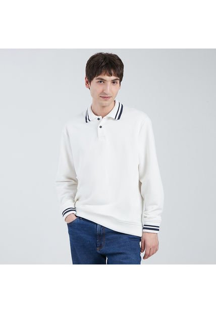 Buzo Para Hombre Cuello Tejido Color Blanco Marca Ostu #60060334