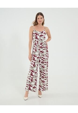 Enterizo Para Mujer Manga Sisa Color Vino Marca Ostu #40320132 Ostu