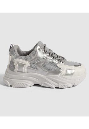 Tenis Para Mujer Casual Color Gris  Marca Ostu #40720139