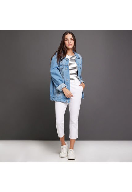 Pantalon Para Mujer Capri Color Blanco Marca Ostu #40070347