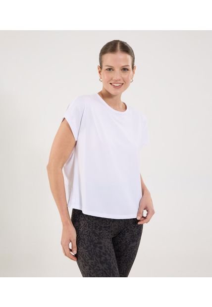 Camiseta Para Mujer Manga Corta Cuello Redondo Color Blanco Marca Ostu #40092453