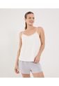 Camiseta Para Mujer Manga Sisa Cuello V Color Marfil Marca Ostu #40092493 de Ostu