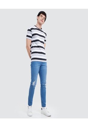 Camiseta Para Hombre Manga Corta Color Blanco Marca Ostu #60090800