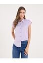 Camisa  Para Mujer Manga Corta Color Morado Marca Ostu #40010336 de Ostu