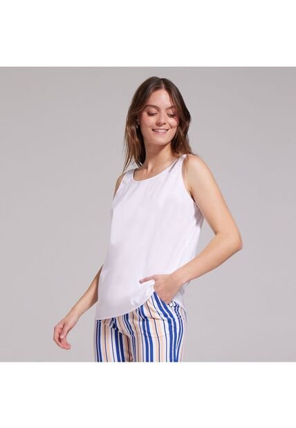 Camisa Para Mujer Manga Larga Color Blanco Marca Ostu #40010130