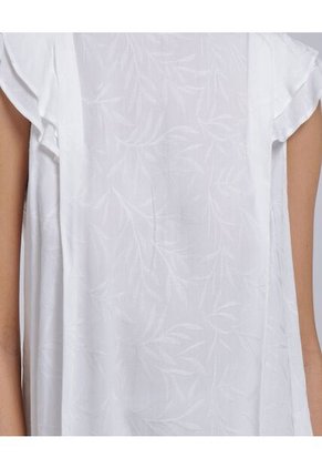 Blusa Para Mujer Manga Sisa Color Crudo Marca Ostu #40121019