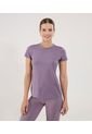 Camiseta Para Mujer Manga Corta Cuello Redondo Color Lila Marca Ostu #40092532 de Ostu