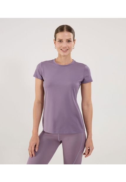 Camiseta Para Mujer Manga Corta Cuello Redondo Color Lila Marca Ostu #40092532