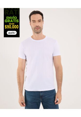 Camiseta Para Hombre Manga Corta Color Blanco Marca Ostu #60090594 Ostu