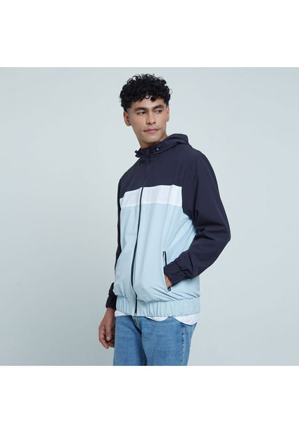 Chaqueta Para Hombre  Color Azul  Marca Ostu #60080120