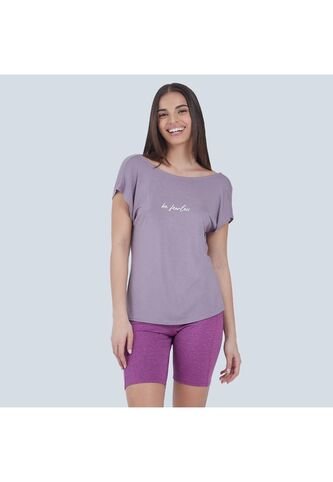 Camiseta Mujer Ostu M/C Morado Viscosa 40091421-40145 Ostu