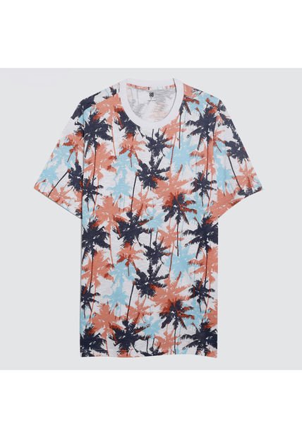 Camiseta Para Hombre Manga Corta Color Blanco Marca Ostu #60091166